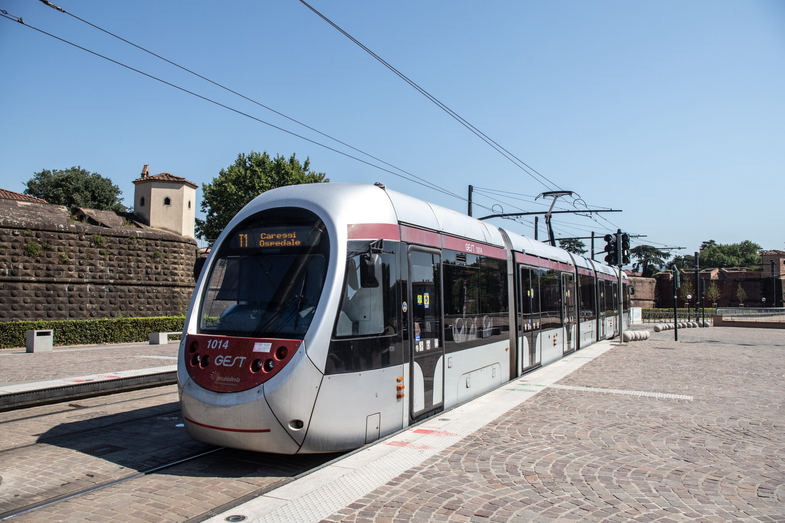 Tramvia Firenze fermata Fortezza Linea T1